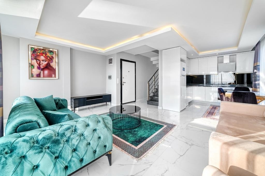 Luxuriöses 2+1 Apartment mit Meerblick und Bergblick, Alanya - Mahmutlar