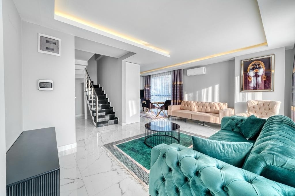 Luxuriöses 2+1 Apartment mit Meerblick und Bergblick, Alanya - Mahmutlar
