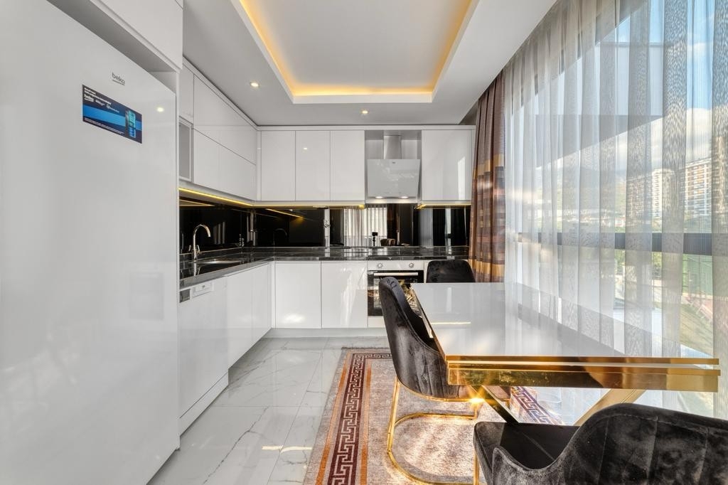 Luxuriöses 2+1 Apartment mit Meerblick und Bergblick, Alanya - Mahmutlar