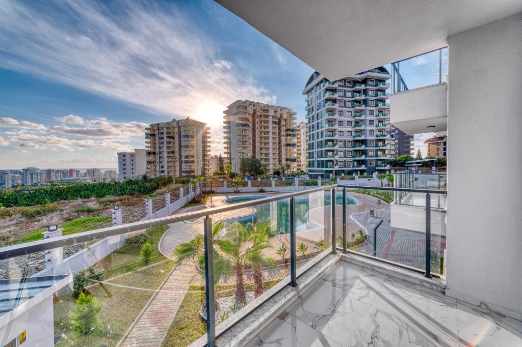 Luxuriöses 2+1 Apartment mit Meerblick und Bergblick, Alanya - Mahmutlar