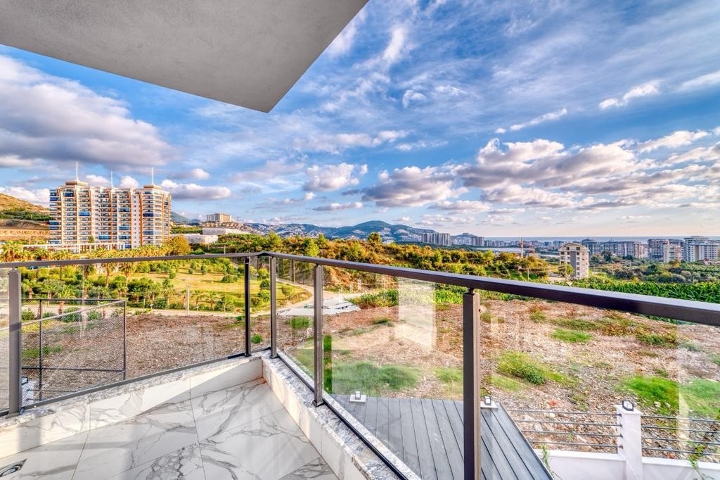 Luxuriöses 2+1 Apartment mit Meerblick und Bergblick, Alanya - Mahmutlar