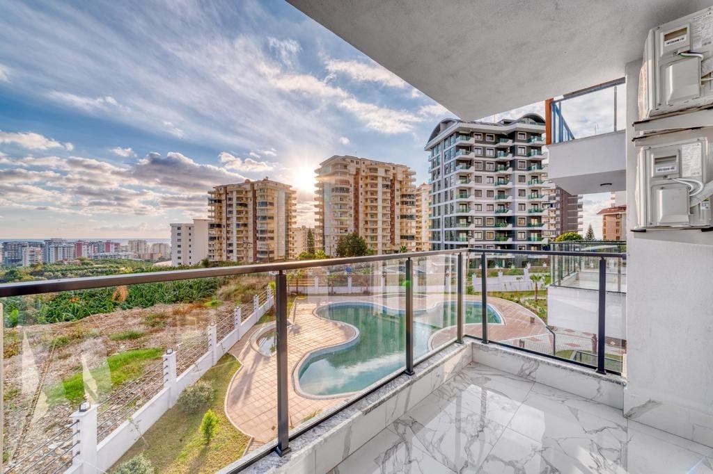 Luxuriöses 2+1 Apartment mit Meerblick und Bergblick, Alanya - Mahmutlar