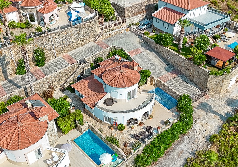 Ylellinen 3+1 Huvila upealla näköalalla, Alanya - Kargicak