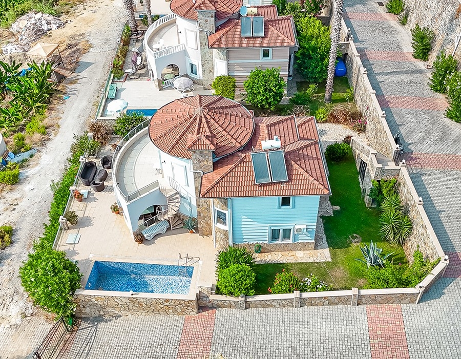 Ylellinen 3+1 Huvila upealla näköalalla, Alanya - Kargicak