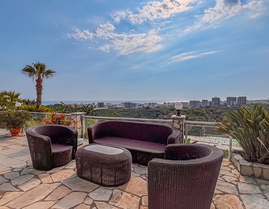 Ylellinen 3+1 Huvila upealla näköalalla, Alanya - Kargicak