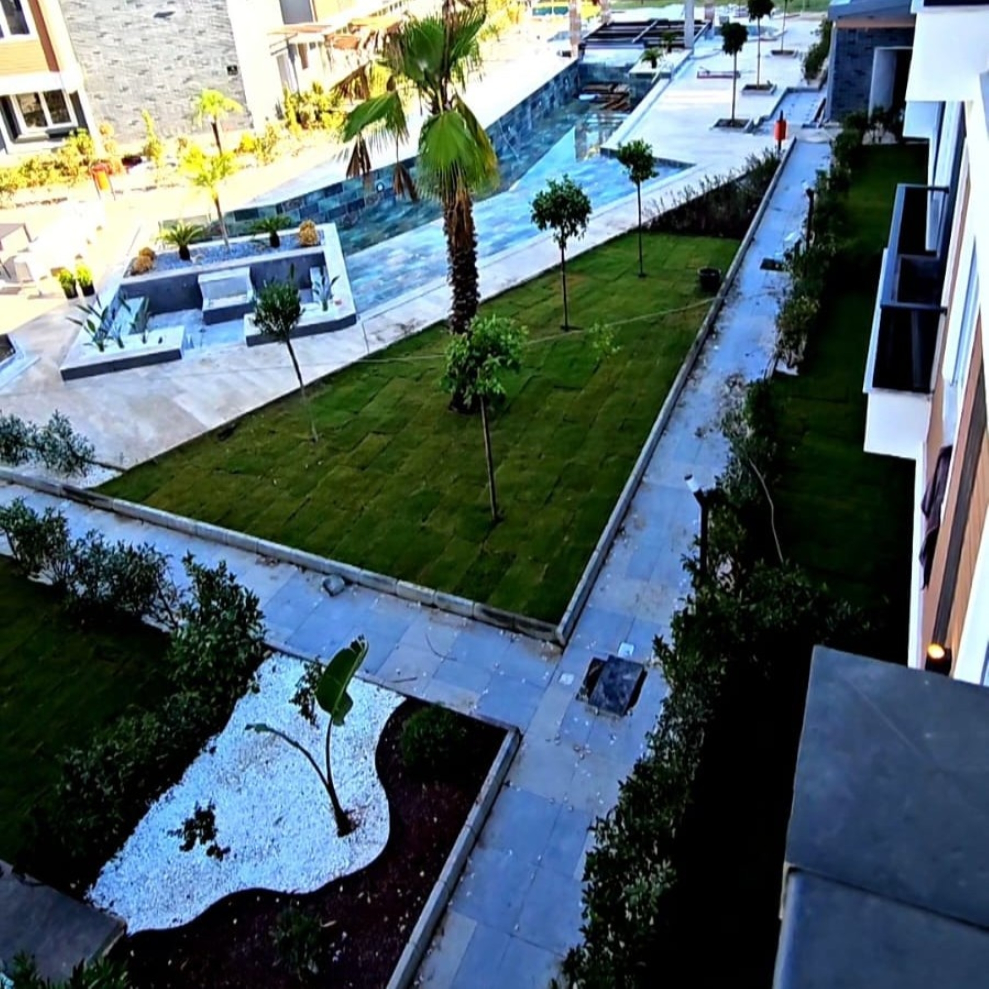 Luxuriöses 1+1 Apartment mit Pool und Fitness in Evrenseki