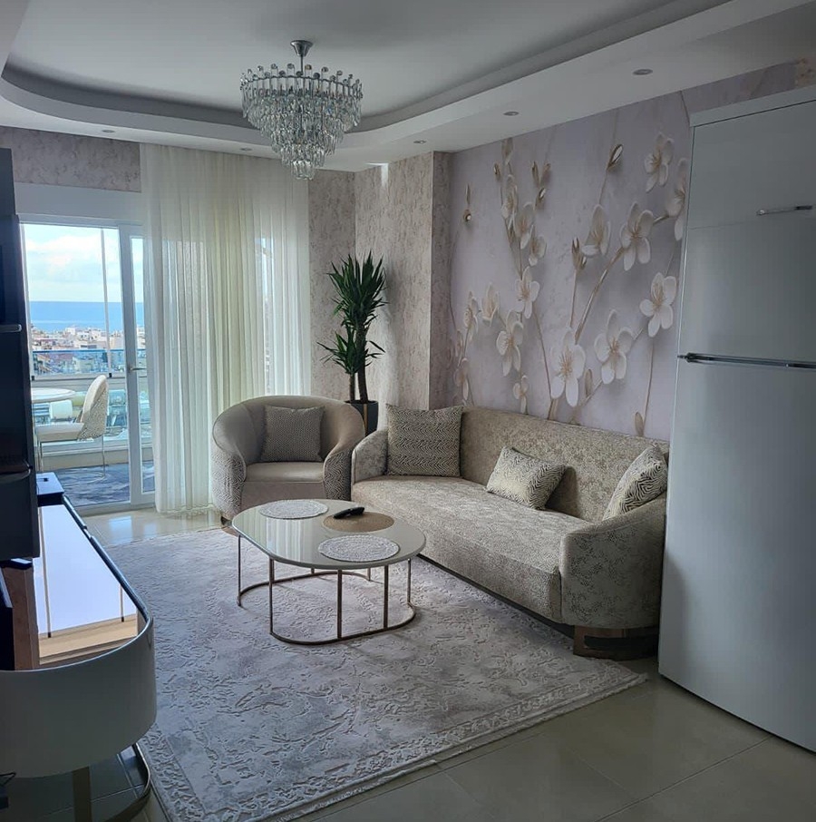 Luxuriöses 1+1 Apartment mit Meerblick und Bergblick