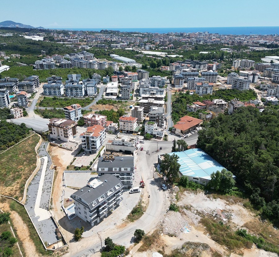 Modernes 2+1 Apartment mit Bergblick in Alanya - Oba