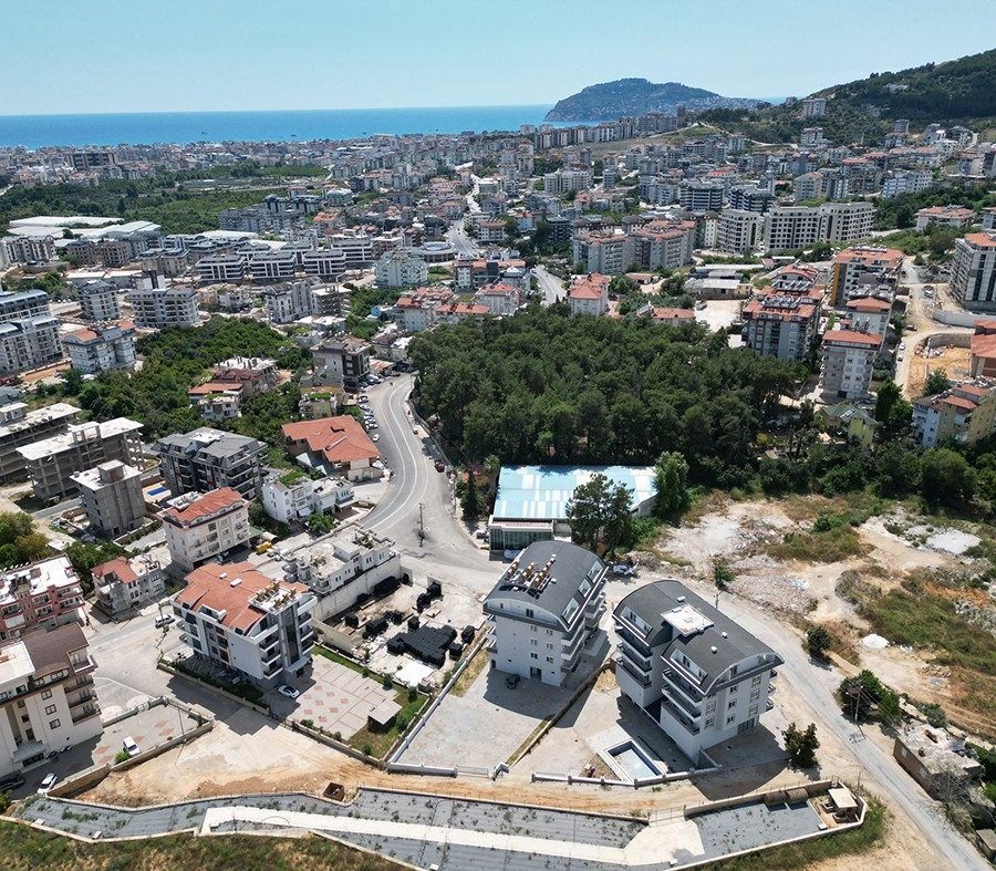 Modernes 2+1 Apartment mit Bergblick in Alanya - Oba