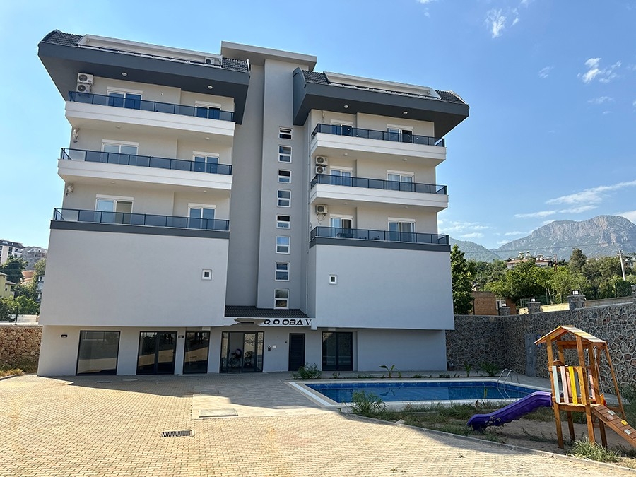 Modernes 2+1 Apartment mit Bergblick in Alanya - Oba