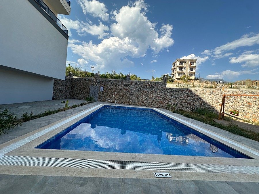 Modernes 2+1 Apartment mit Bergblick in Alanya - Oba