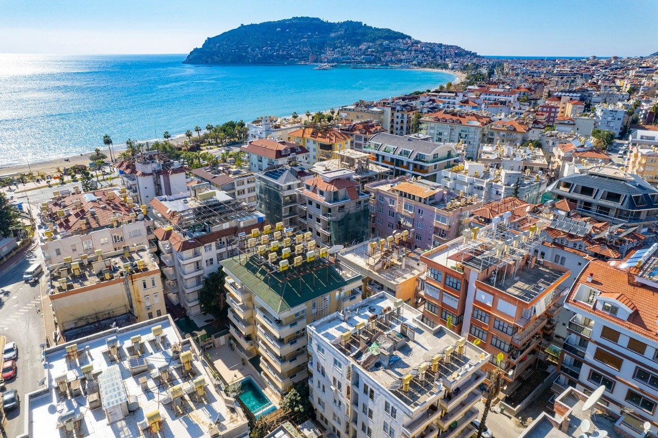 Bjergudsigt 1+1 Lejlighed i Alanya Bycenter