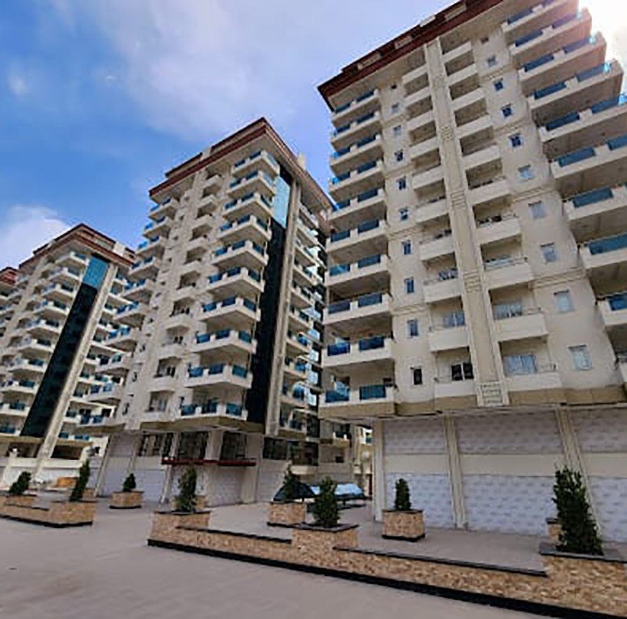 Lyxig 1+1 lägenhet med havs- och bergsutsikt i Alanya