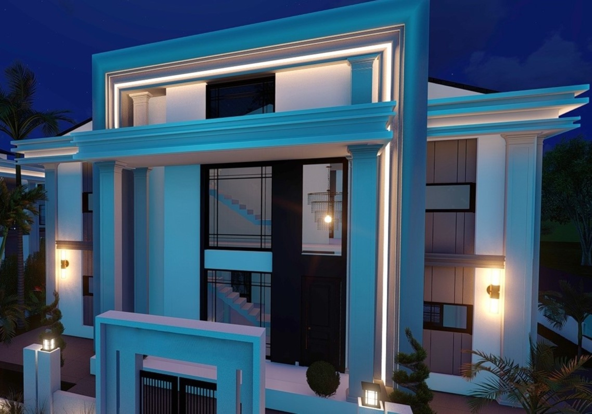 Luxuriöse 7+1 Villa mit Pool und Sauna, Belek Zentrum