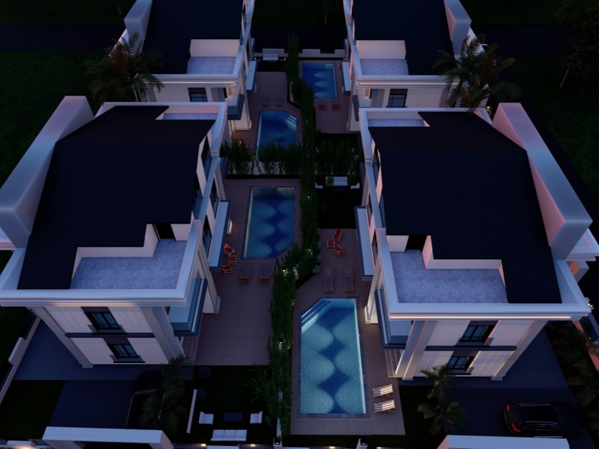 Luxuriöse 7+1 Villa mit Pool und Sauna, Belek Zentrum