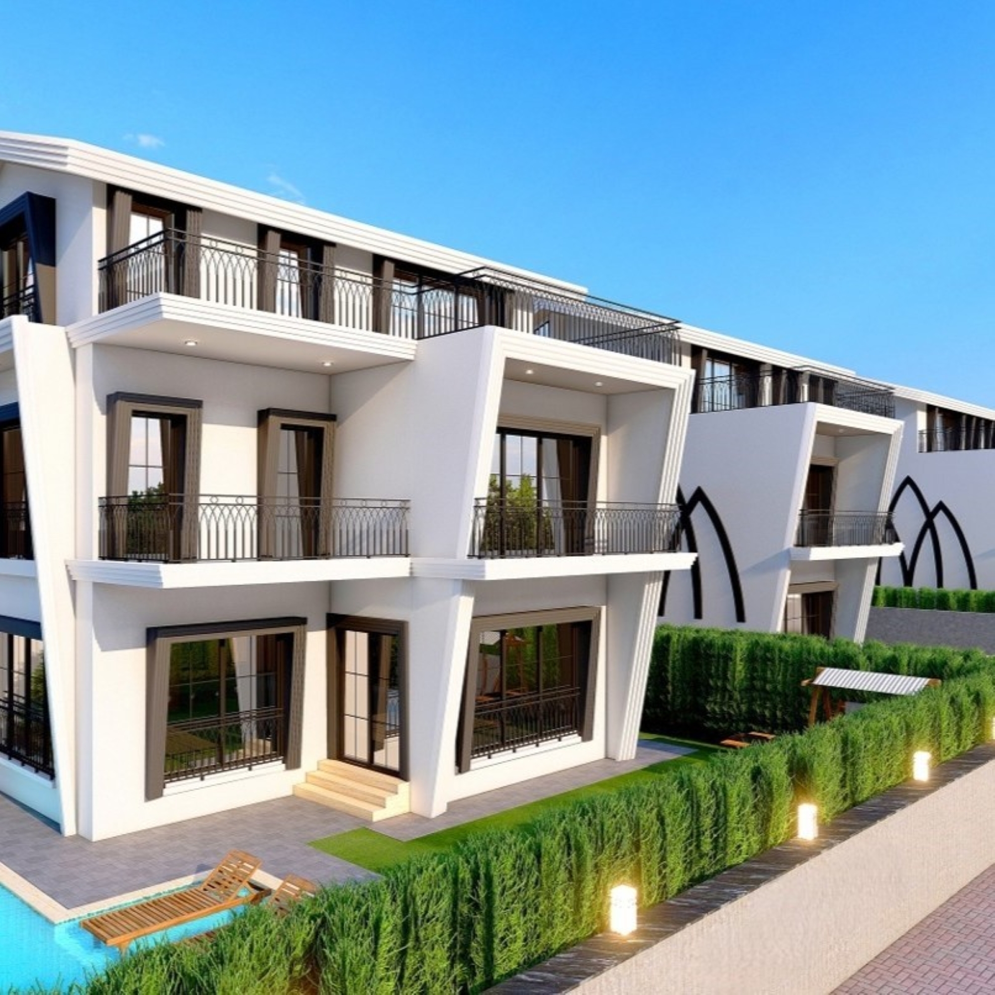 Luxurious 6+1 Mountain View Villa in Belek Center