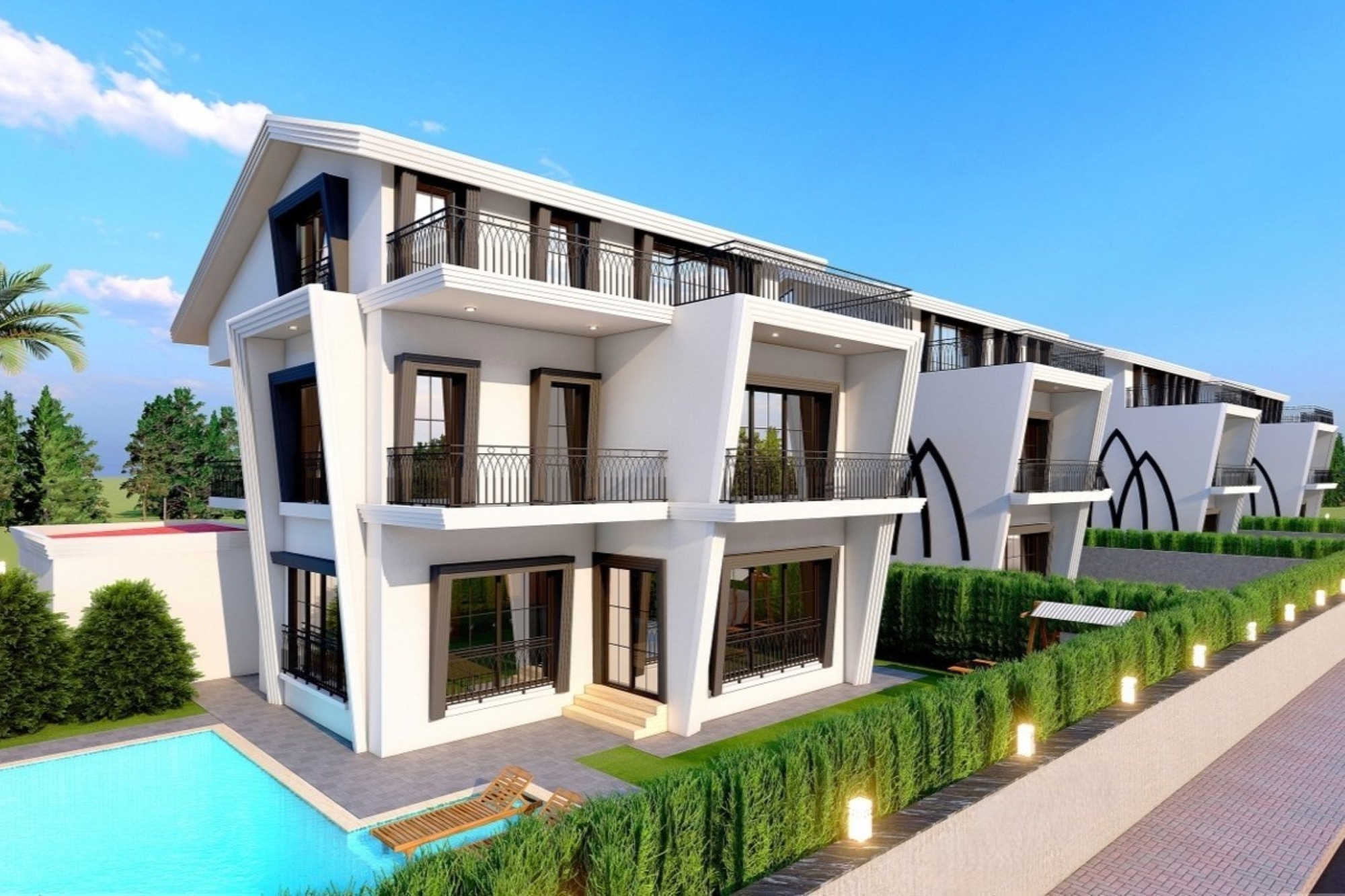 Luxurious 6+1 Mountain View Villa in Belek Center