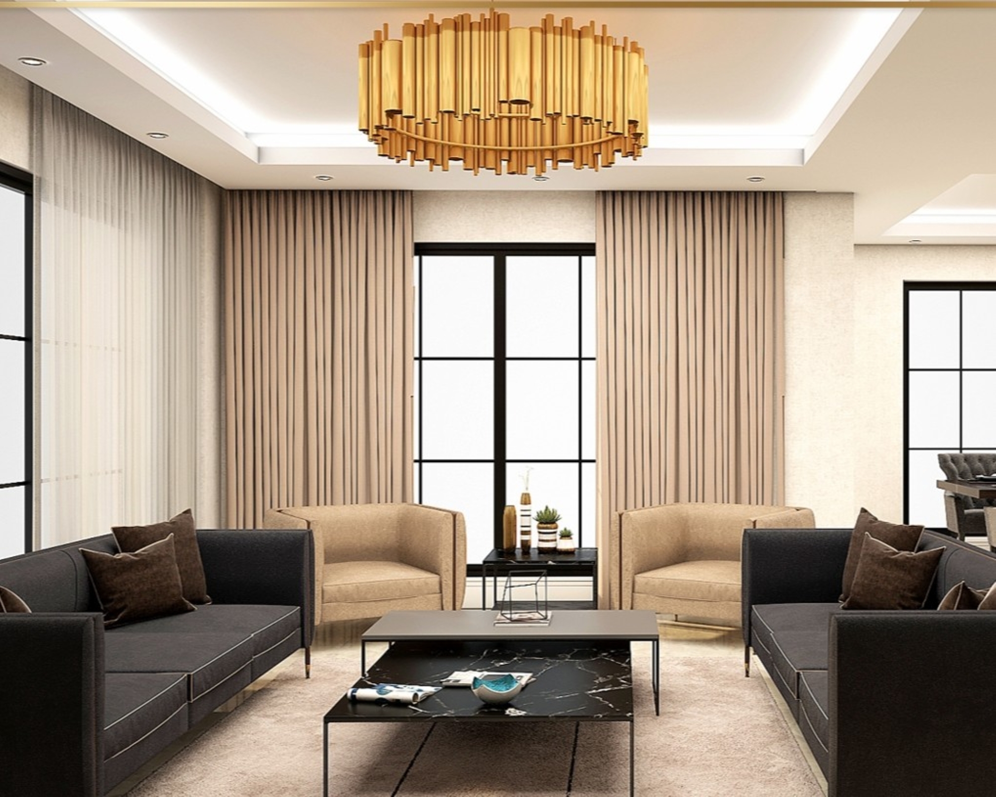 Luxurious 6+1 Mountain View Villa in Belek Center