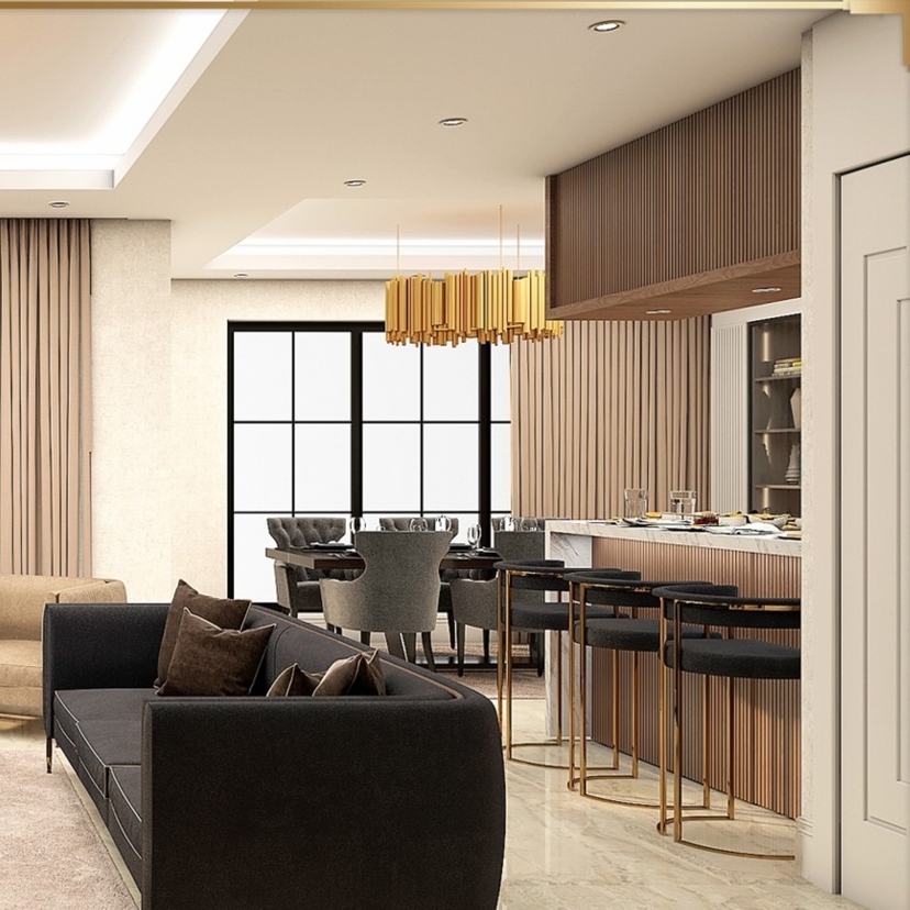 Luxurious 6+1 Mountain View Villa in Belek Center