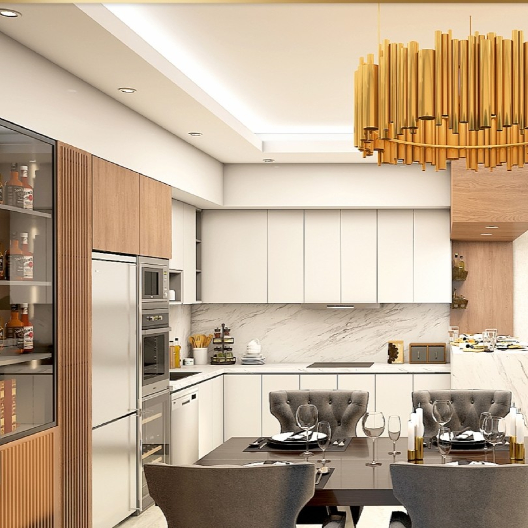 Luxurious 6+1 Mountain View Villa in Belek Center