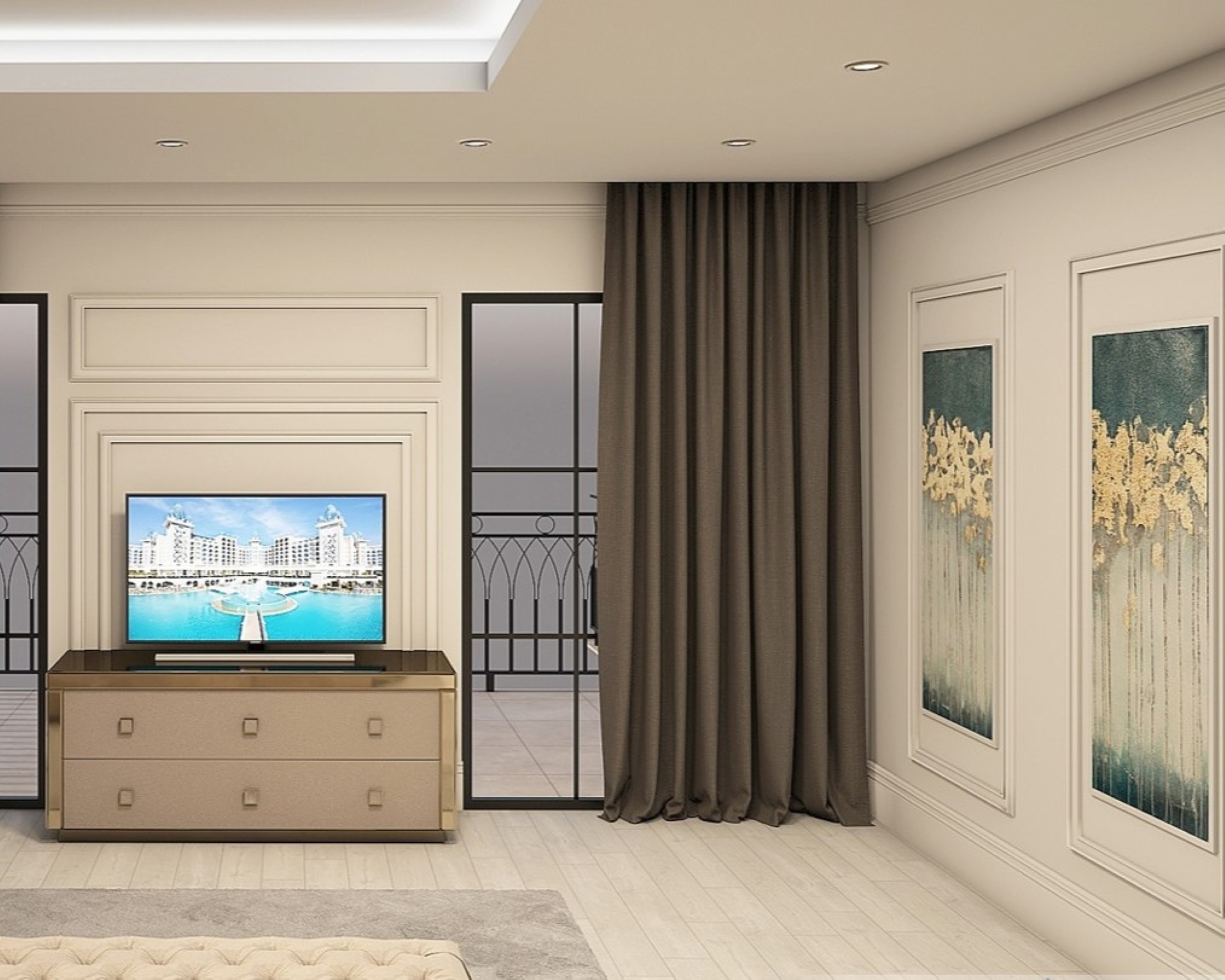 Luxurious 6+1 Mountain View Villa in Belek Center