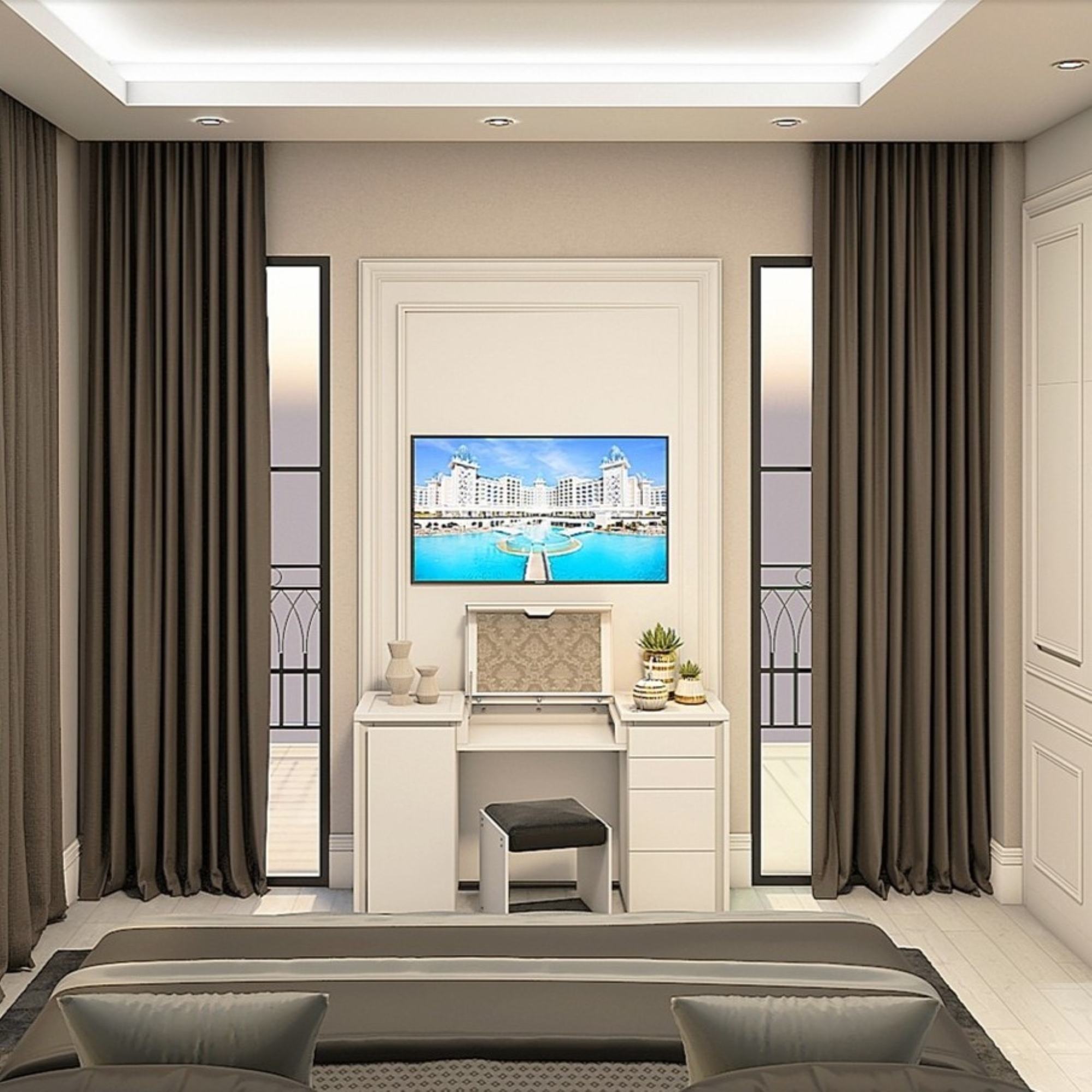 Luxurious 6+1 Mountain View Villa in Belek Center