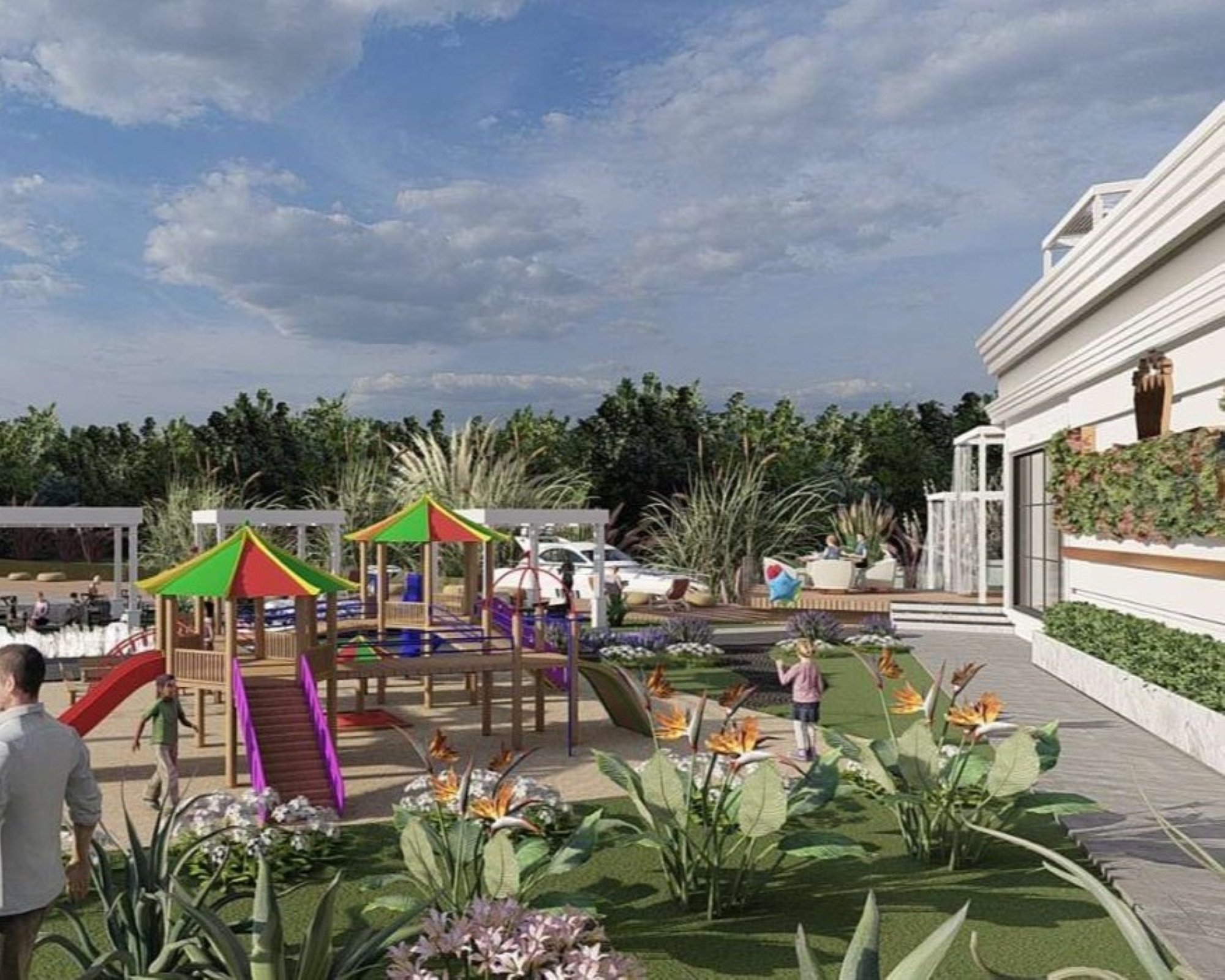 Luksus Mountain View 6+1 Lejlighed i Belek