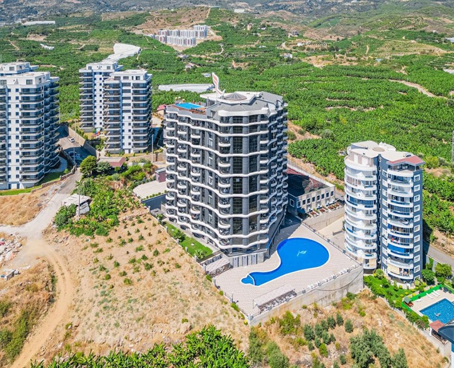 Luxury 2+1 Apartment with Mountain View in Mahmutlar
