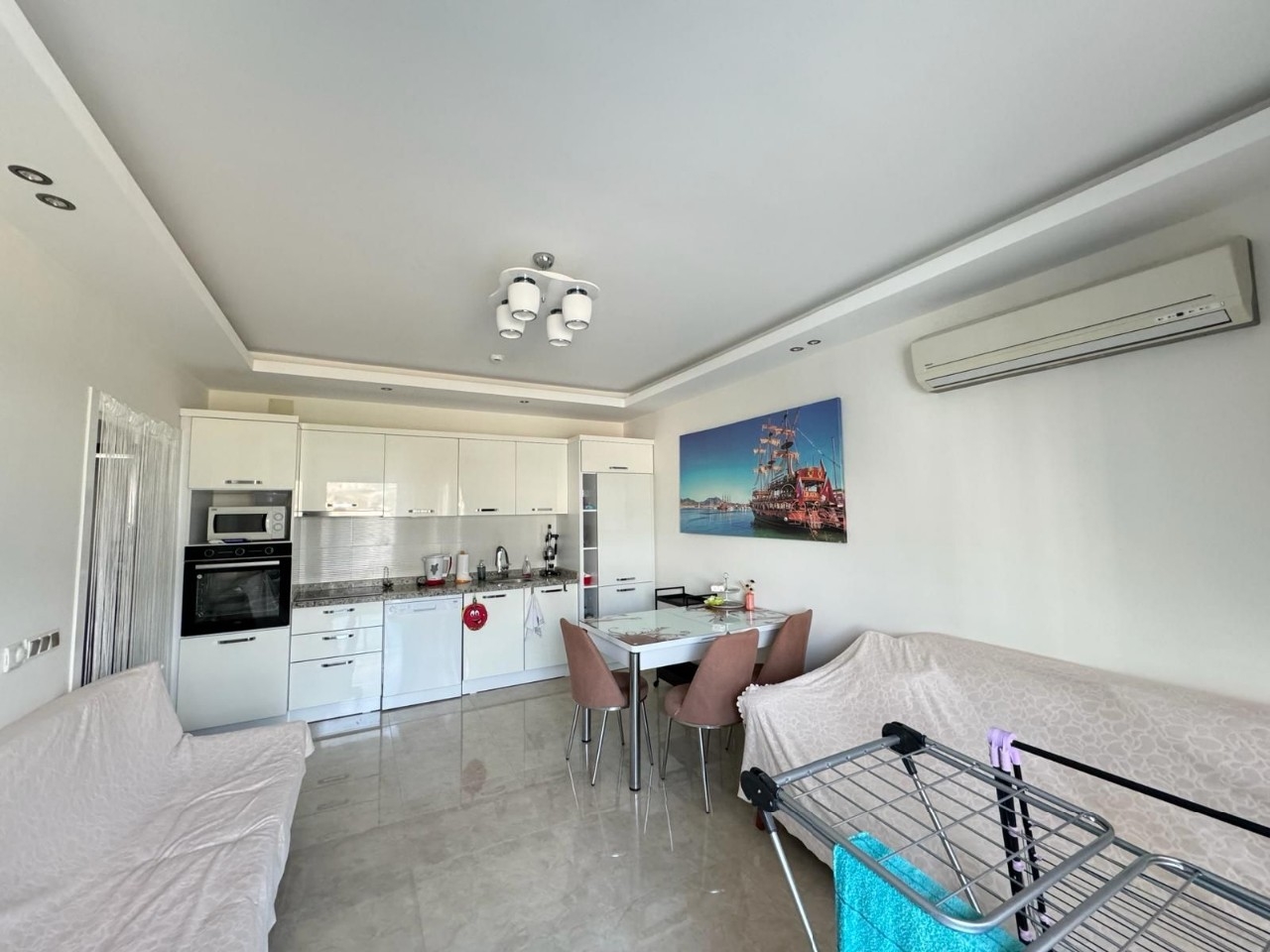 Luxuriöse 2+1 Wohnung mit Bergblick, Alanya - Mahmutlar