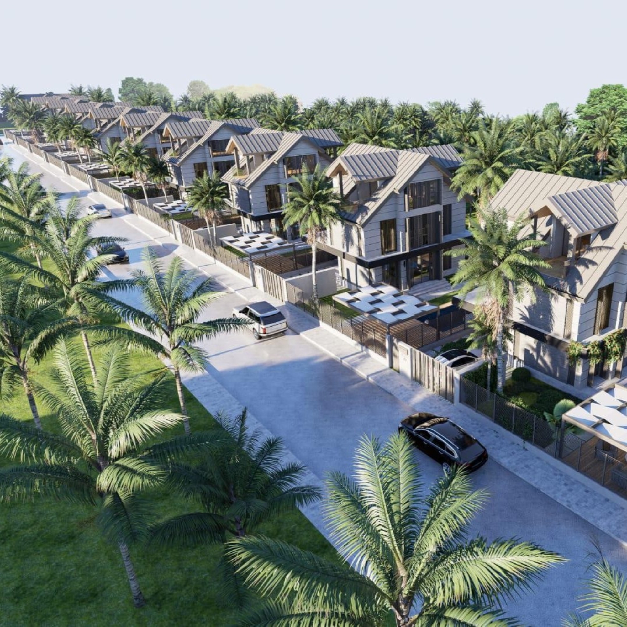Luksus 3+1 Villa med Bjergudsigt i Belek Centrum