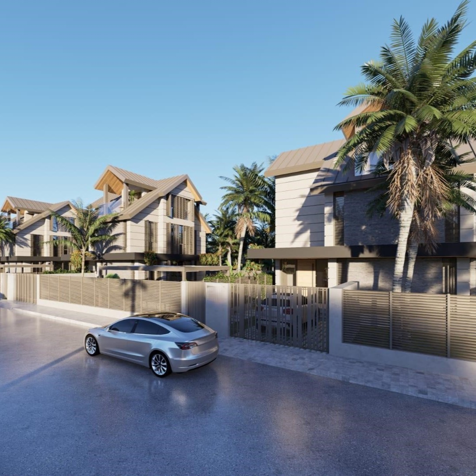 Luksus 3+1 Villa med Bjergudsigt i Belek Centrum