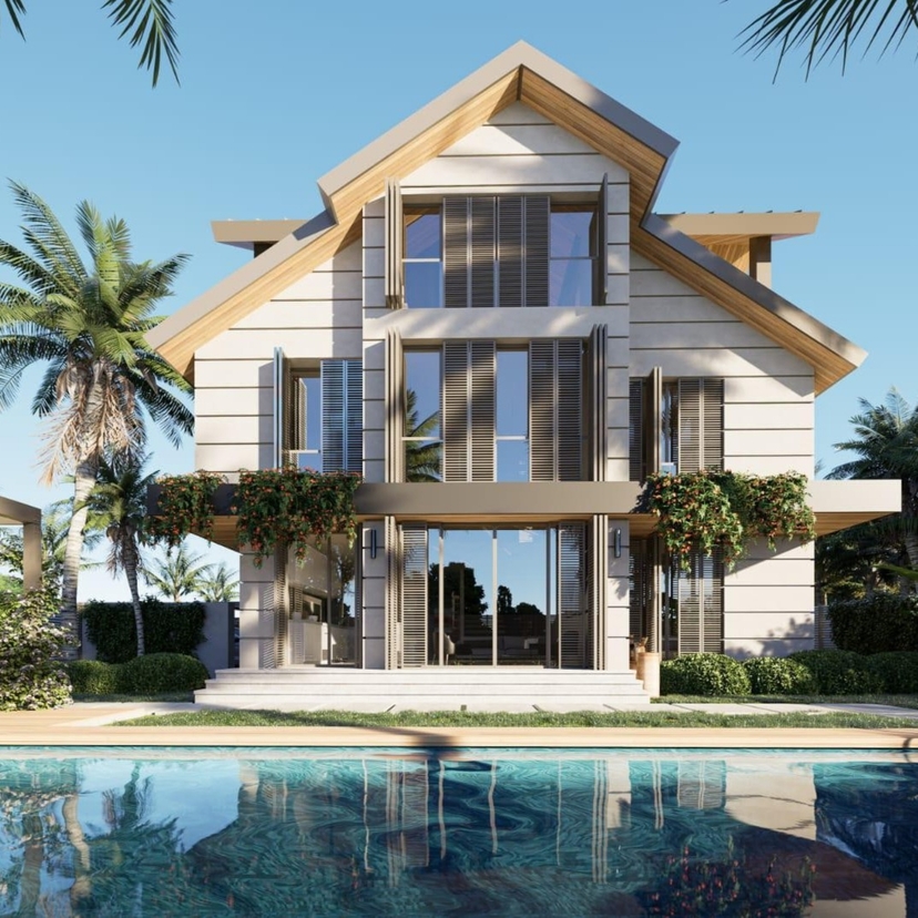 Luksus 3+1 Villa med Bjergudsigt i Belek Centrum