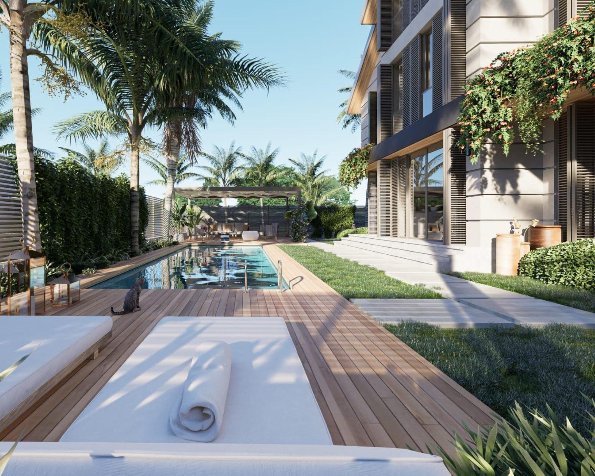 Luksus 3+1 Villa med Bjergudsigt i Belek Centrum