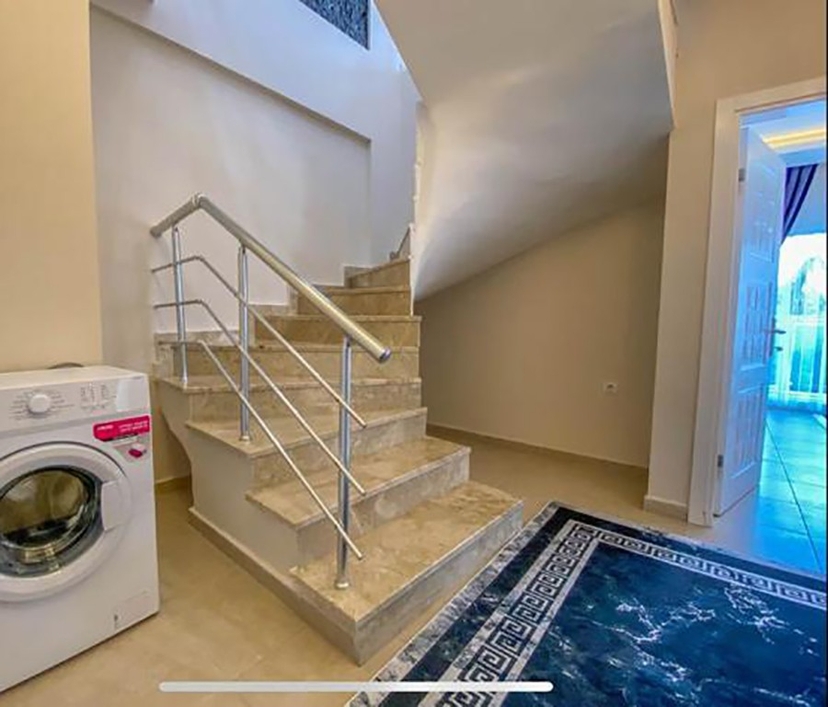 Luxury 3+1 Garden Floor with Mountain View in Kestel, Alanya