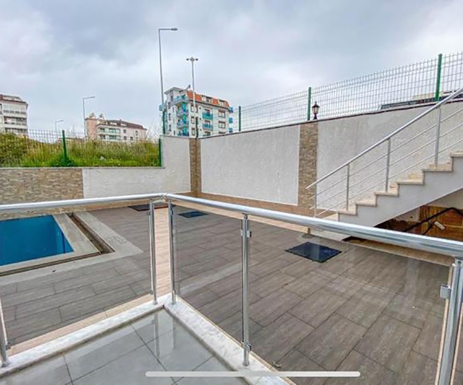 Luxury 3+1 Garden Floor with Mountain View in Kestel, Alanya