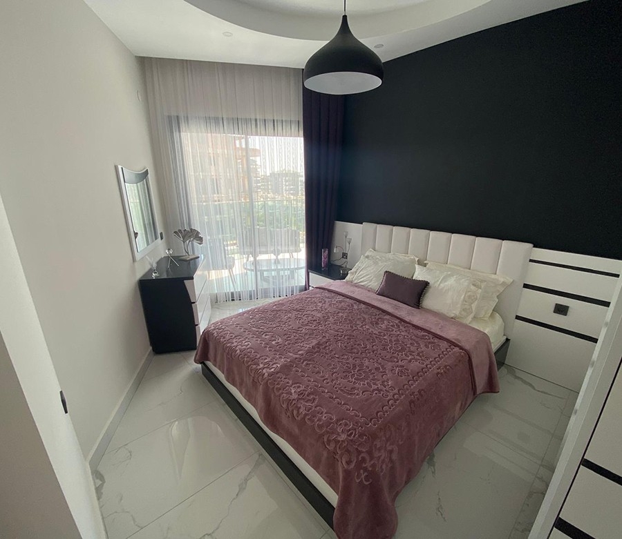 Luksuriøs 2+2 lejlighed med hav- og bjergudsigt i Kargicak, Alanya