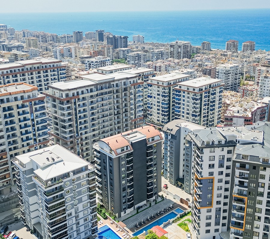 Luksuriøs 1+1 Leilighet med Fjellutsikt i Alanya