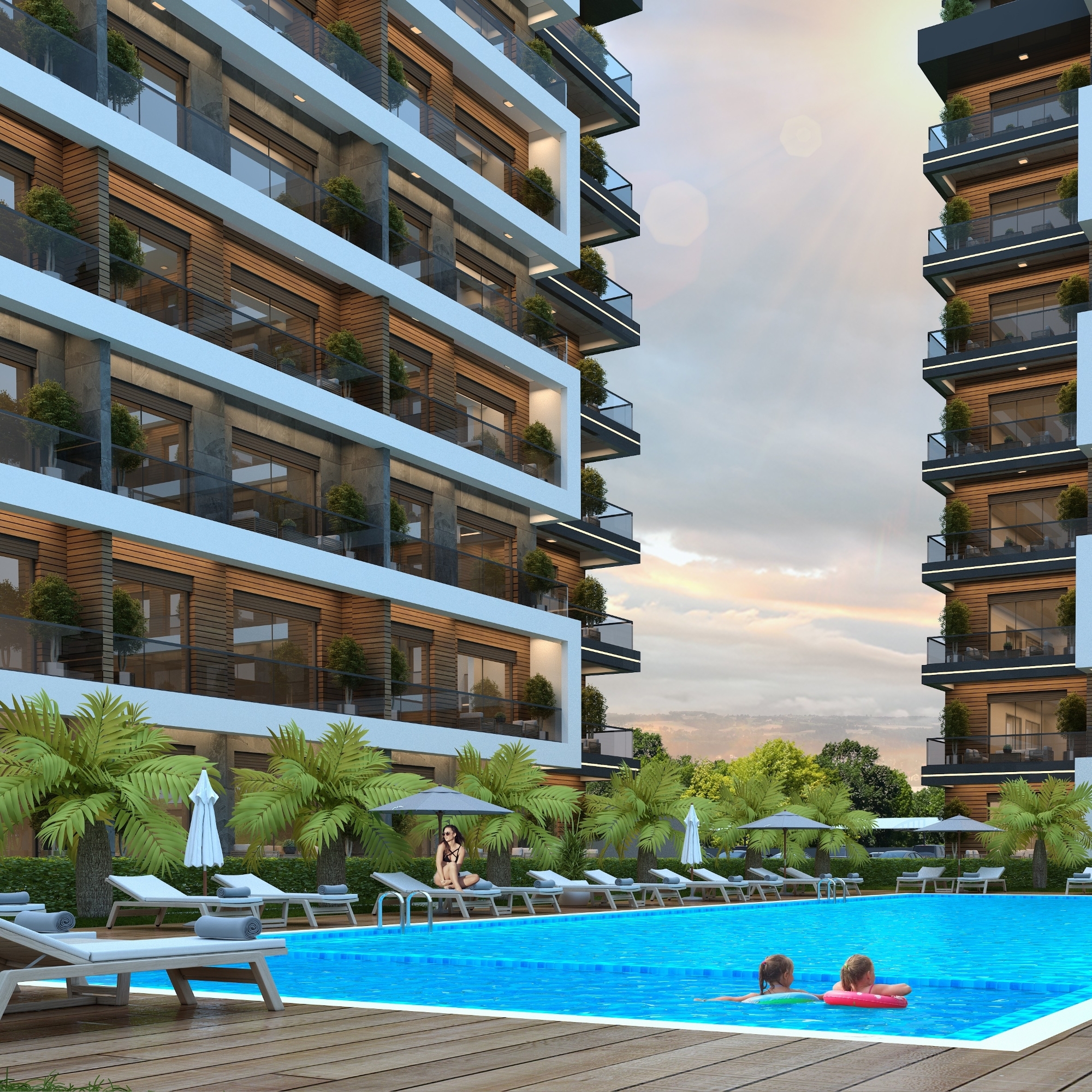 Luksus 1+1 Lejlighed med Bjergudsigt, Antalya - ALTINTAŞ