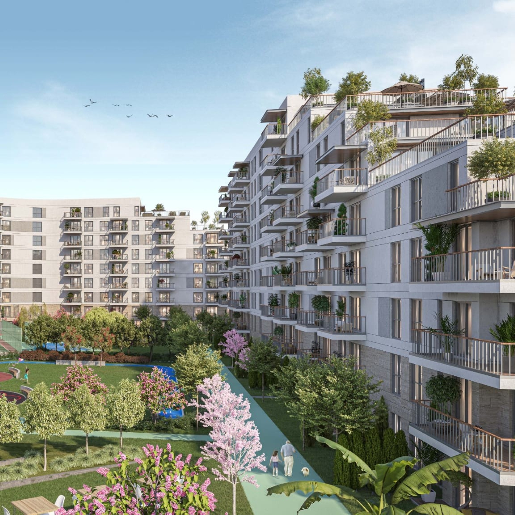 Luksuriøs 1+1 Lejlighed med Bjergudsigt i Antalya - ALTINTAŞ