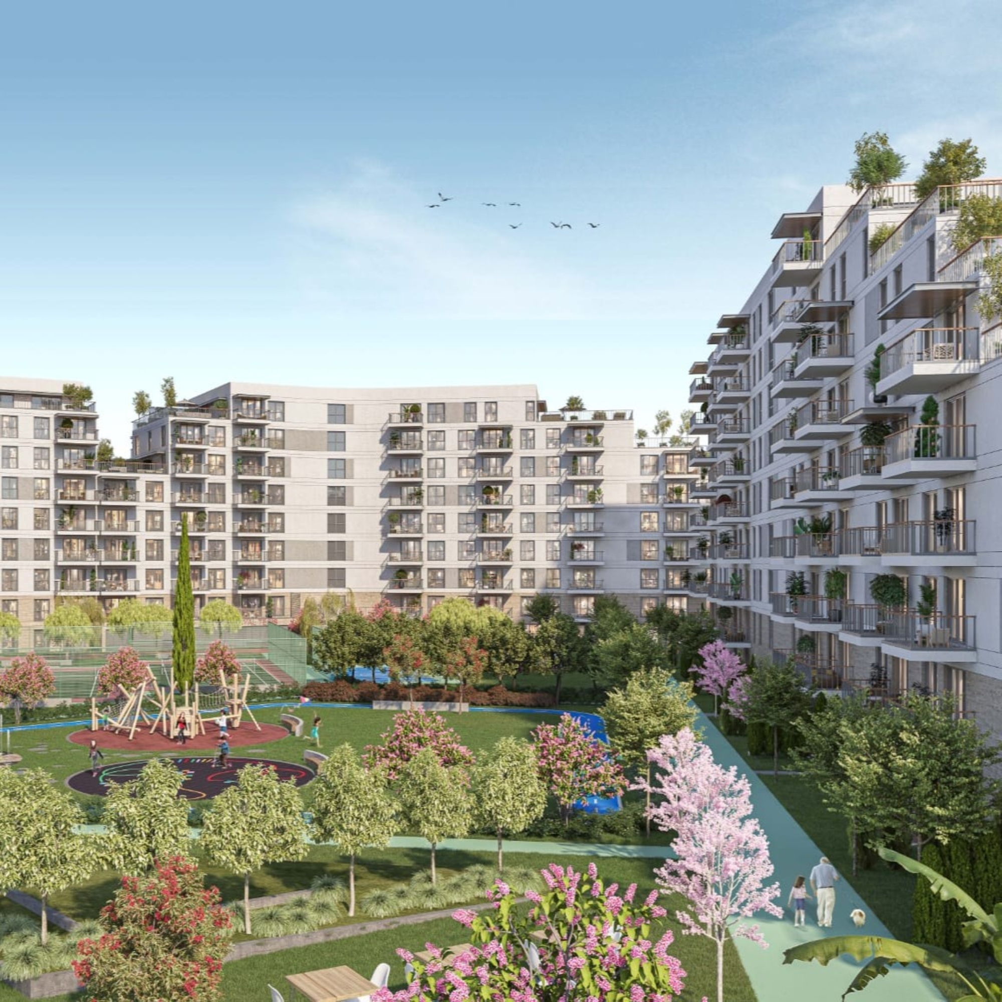 Luksuriøs 1+1 Lejlighed med Bjergudsigt i Antalya - ALTINTAŞ