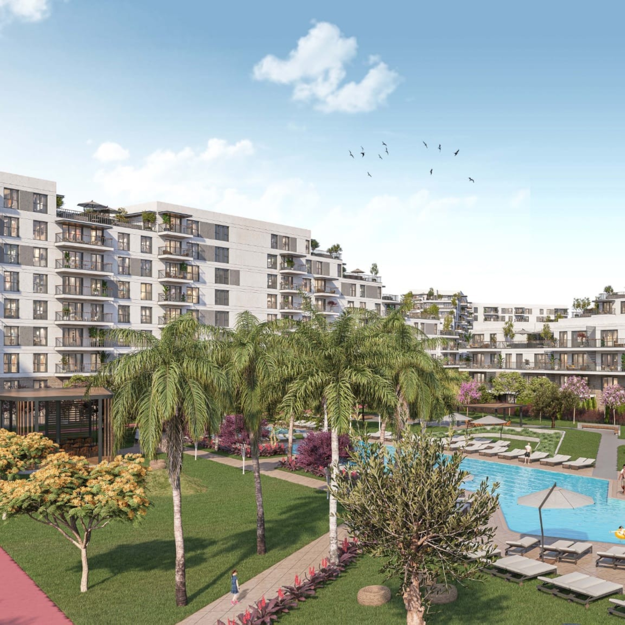 Luksuriøs 1+1 Lejlighed med Bjergudsigt i Antalya - ALTINTAŞ