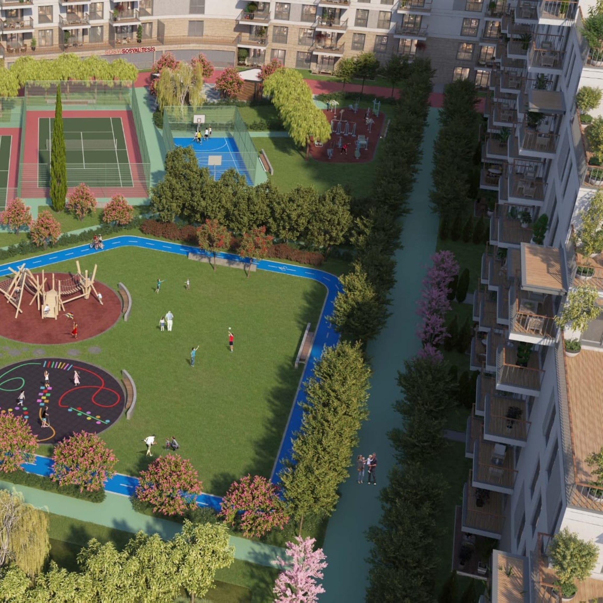 Luksuriøs 1+1 Lejlighed med Bjergudsigt i Antalya - ALTINTAŞ