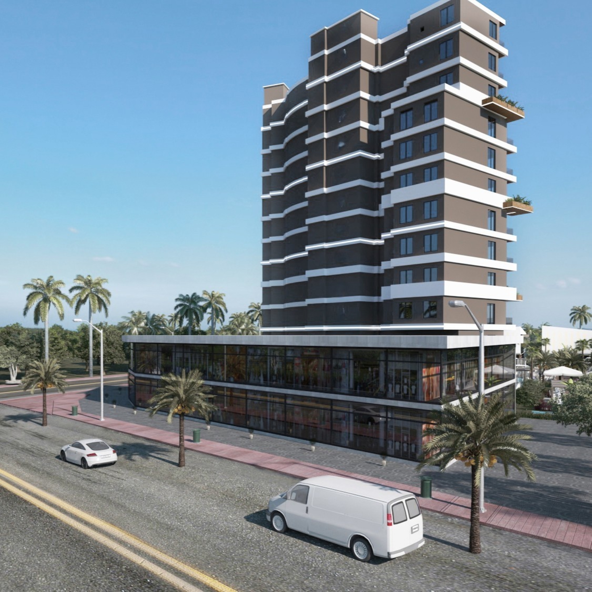 Ylellinen 1+1 huoneisto vuorinäköalalla, Antalya - ALTINTAŞ