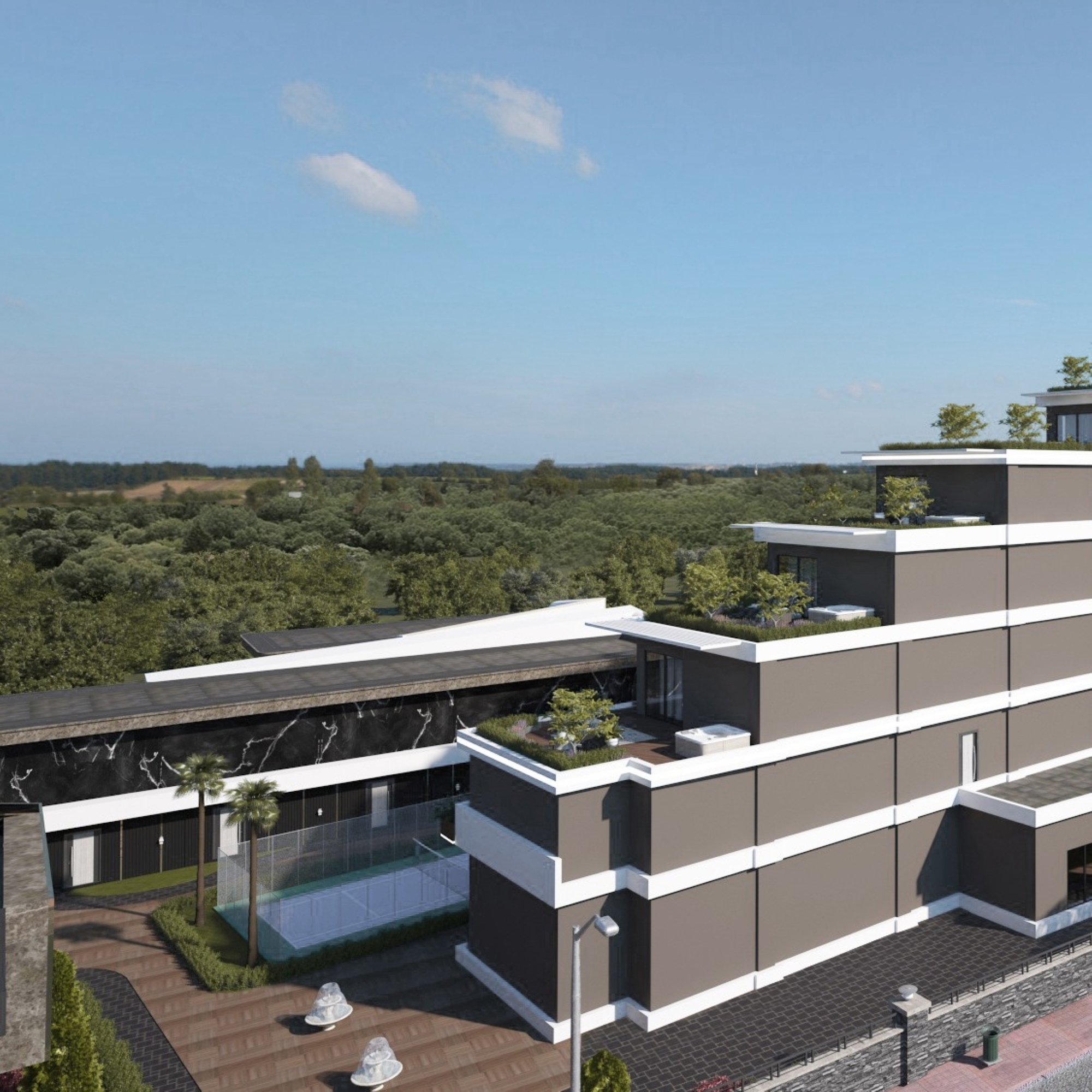 Ylellinen 1+1 huoneisto vuorinäköalalla, Antalya - ALTINTAŞ