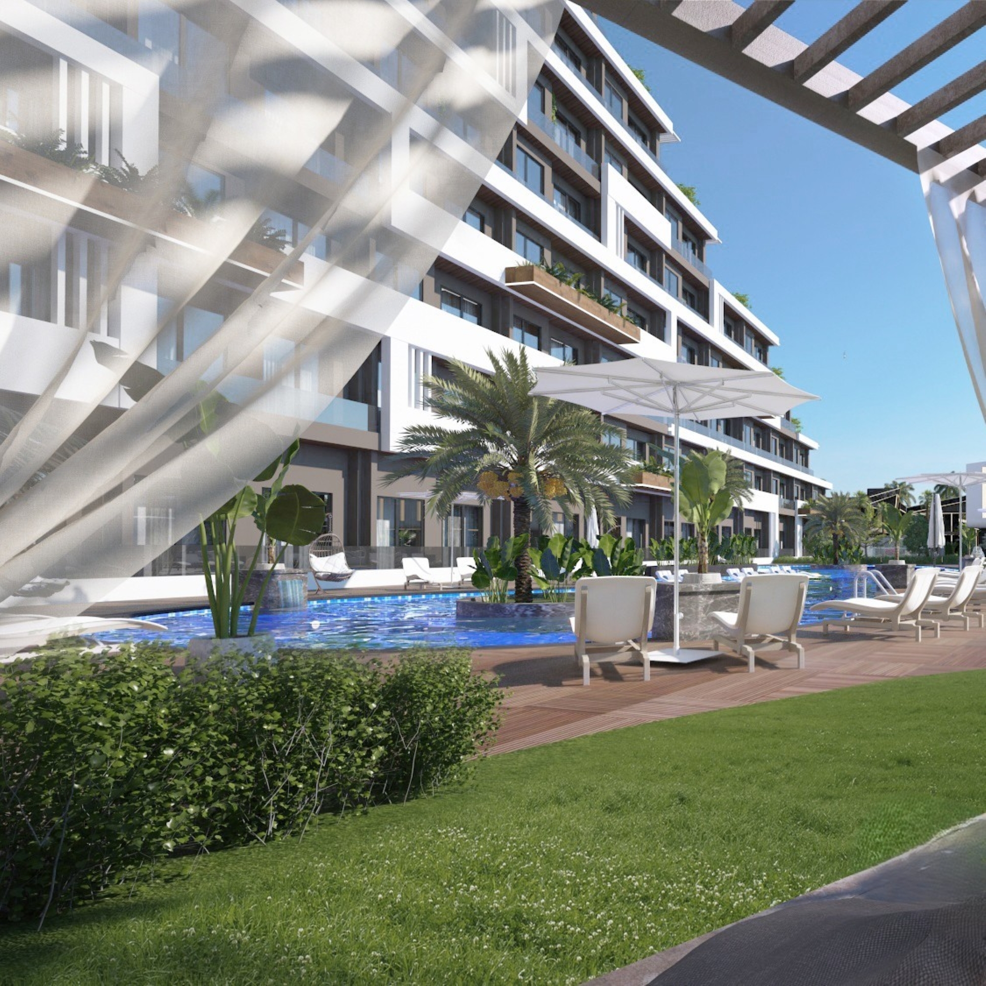 Ylellinen 1+1 huoneisto vuorinäköalalla, Antalya - ALTINTAŞ