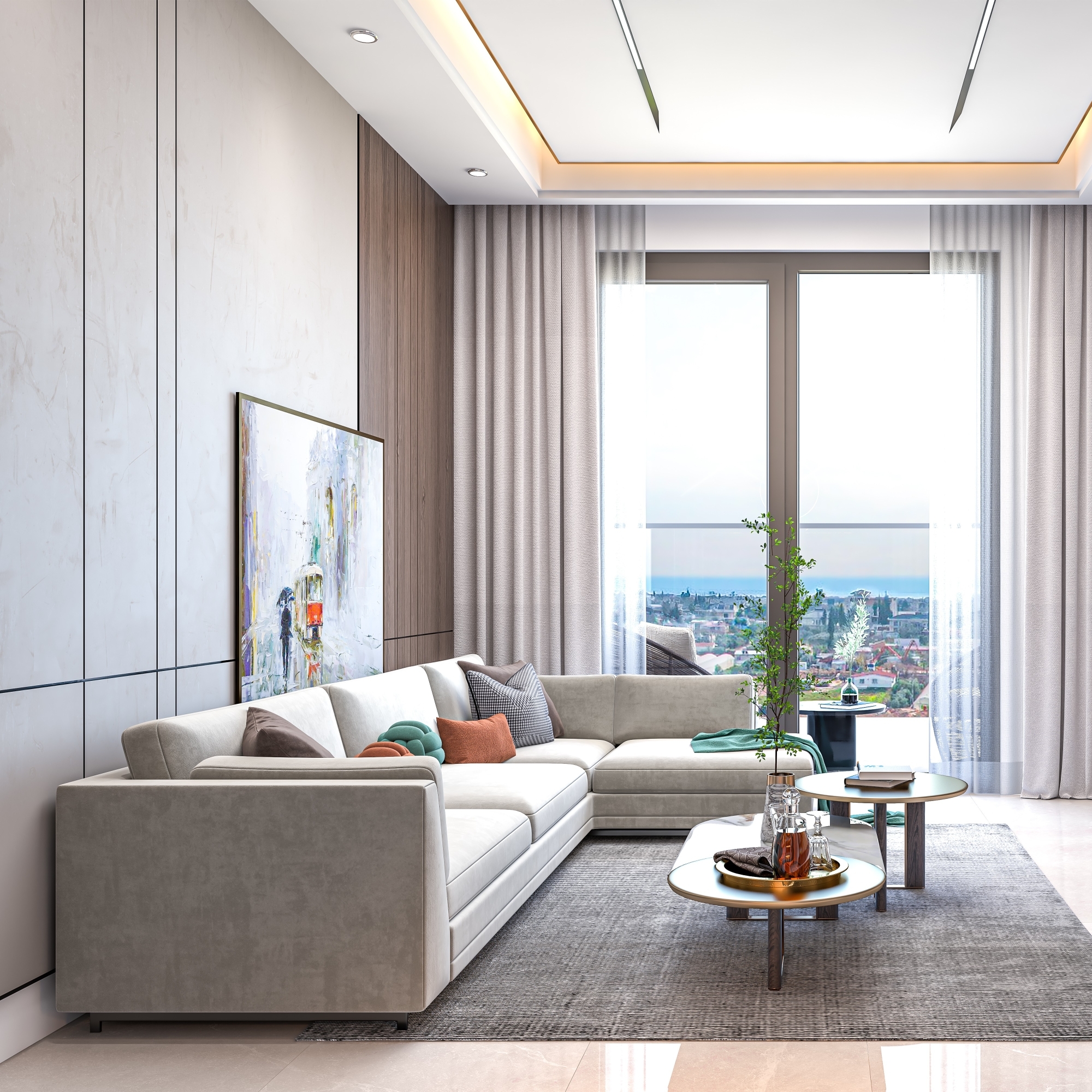 Ylellinen 1+1 huoneisto vuorinäköalalla, Antalya - ALTINTAŞ