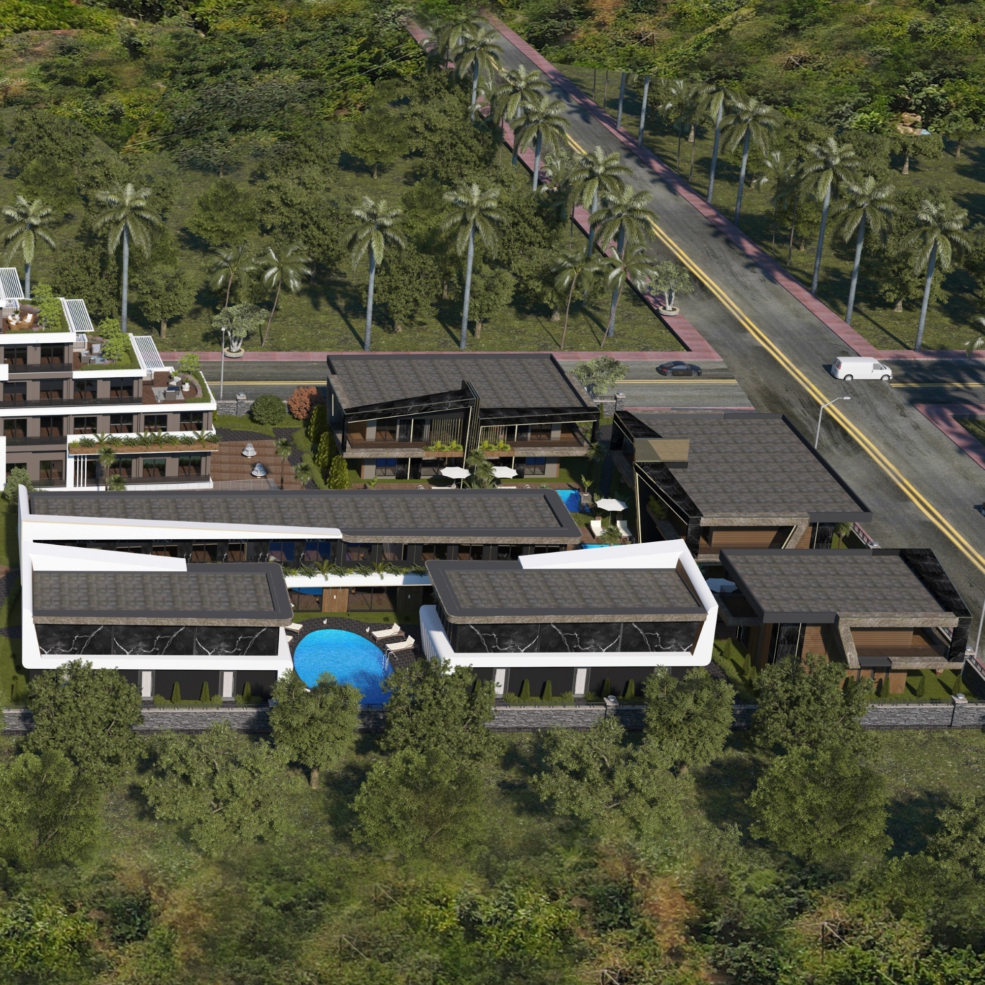 Romslig 4+1 Villa i Antalya - ALTINTAŞ
