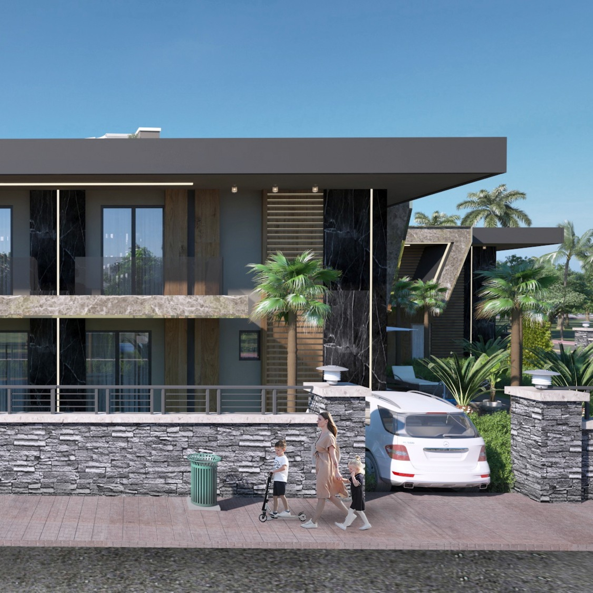 Romslig 4+1 Villa i Antalya - ALTINTAŞ