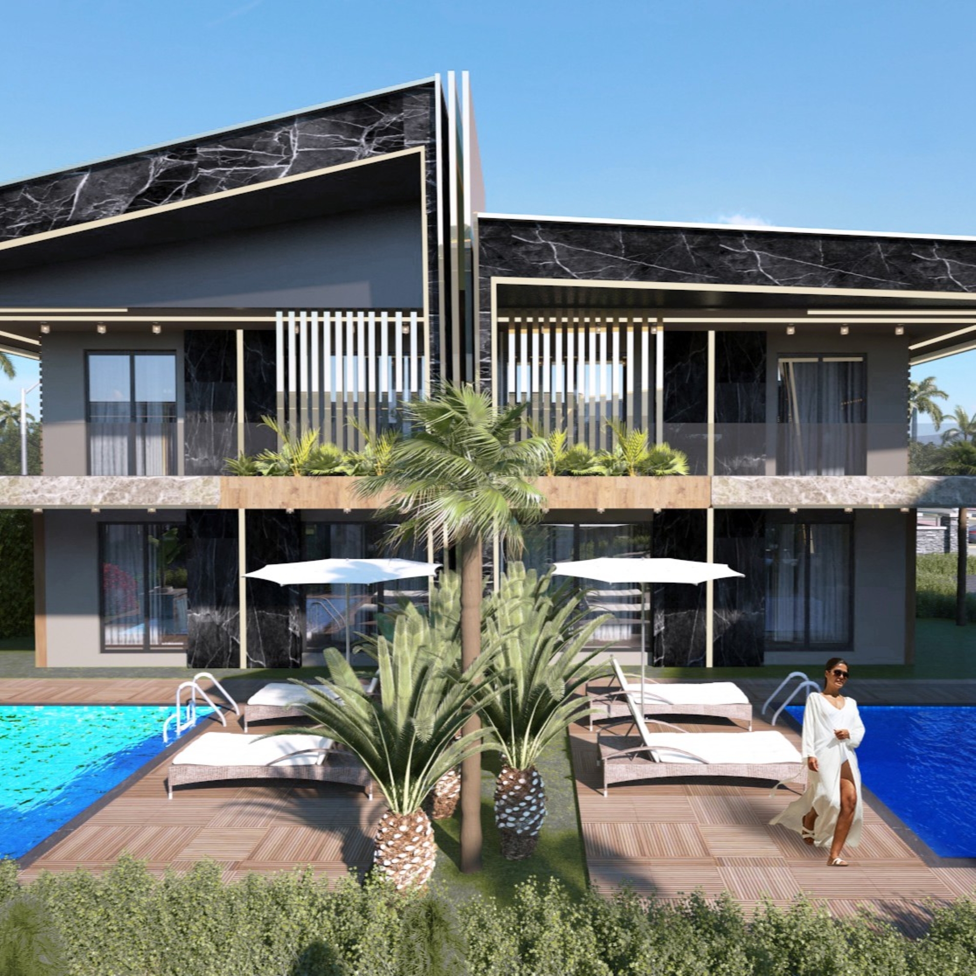 Romslig 4+1 Villa i Antalya - ALTINTAŞ