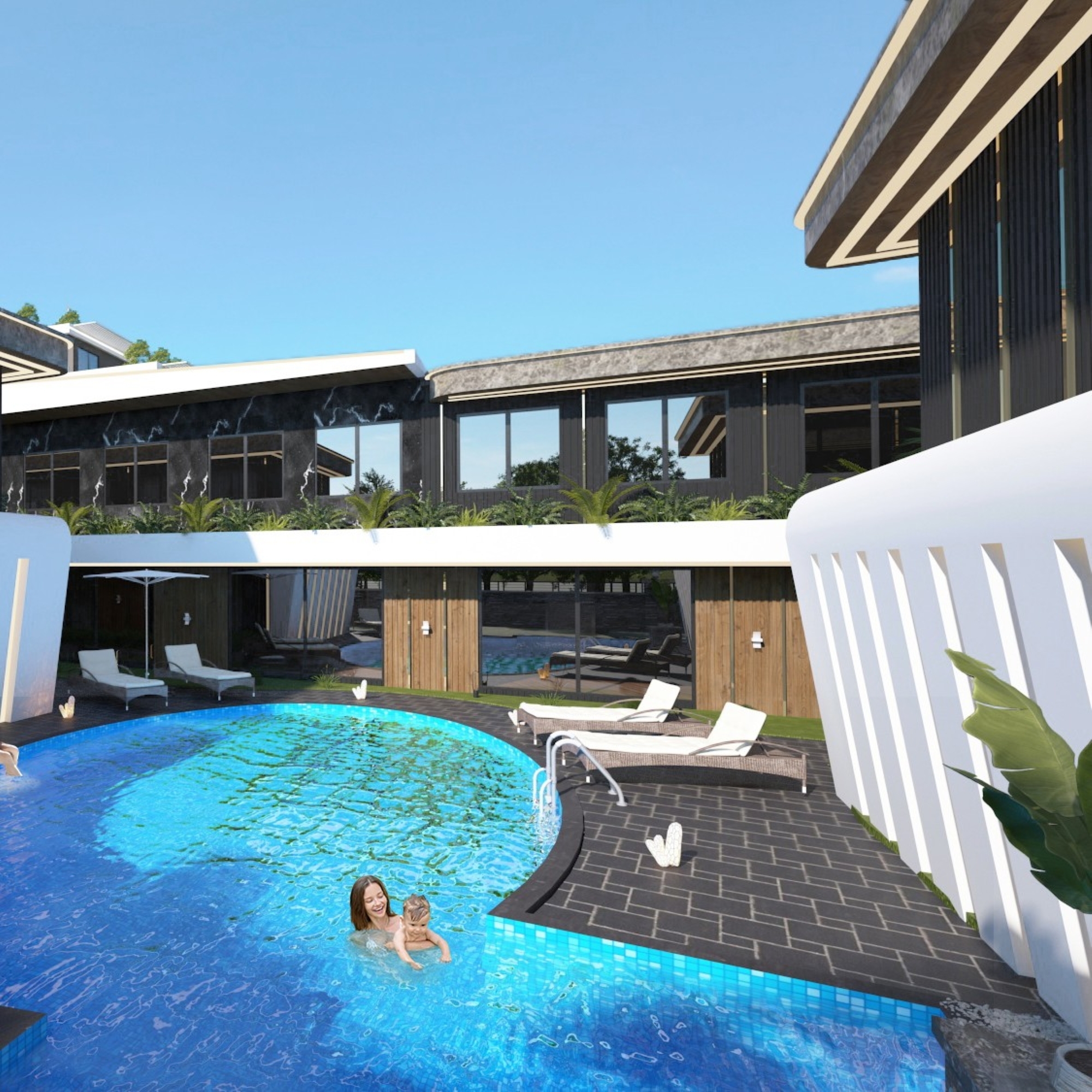 Romslig 4+1 Villa i Antalya - ALTINTAŞ